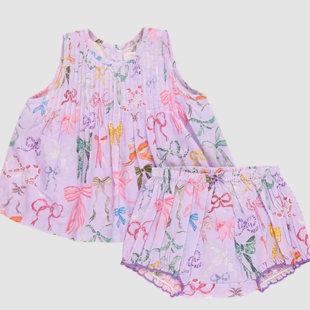 Pink Chicken Two Piece Set - 6-12m